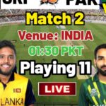 Worldcup 2023 PAK vs SL Match 2: Both PLaying 11, Time Table, Toss