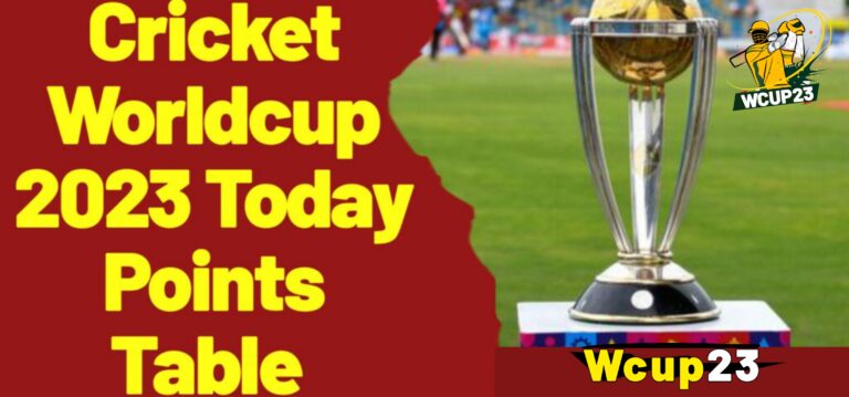 Cricket Worldcup 2023 Latest Point’s Table |