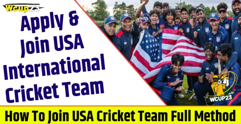 Join USA International Cricket | Apply For USA Cricket