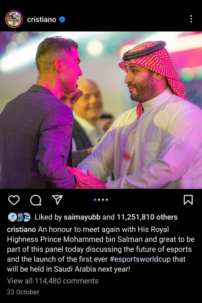 Cristiano Ronaldo Apply Saudia Arab Nationality?