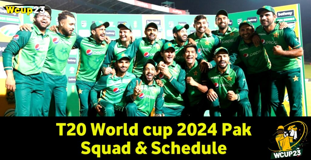 pak first world cup match 2024 schedule