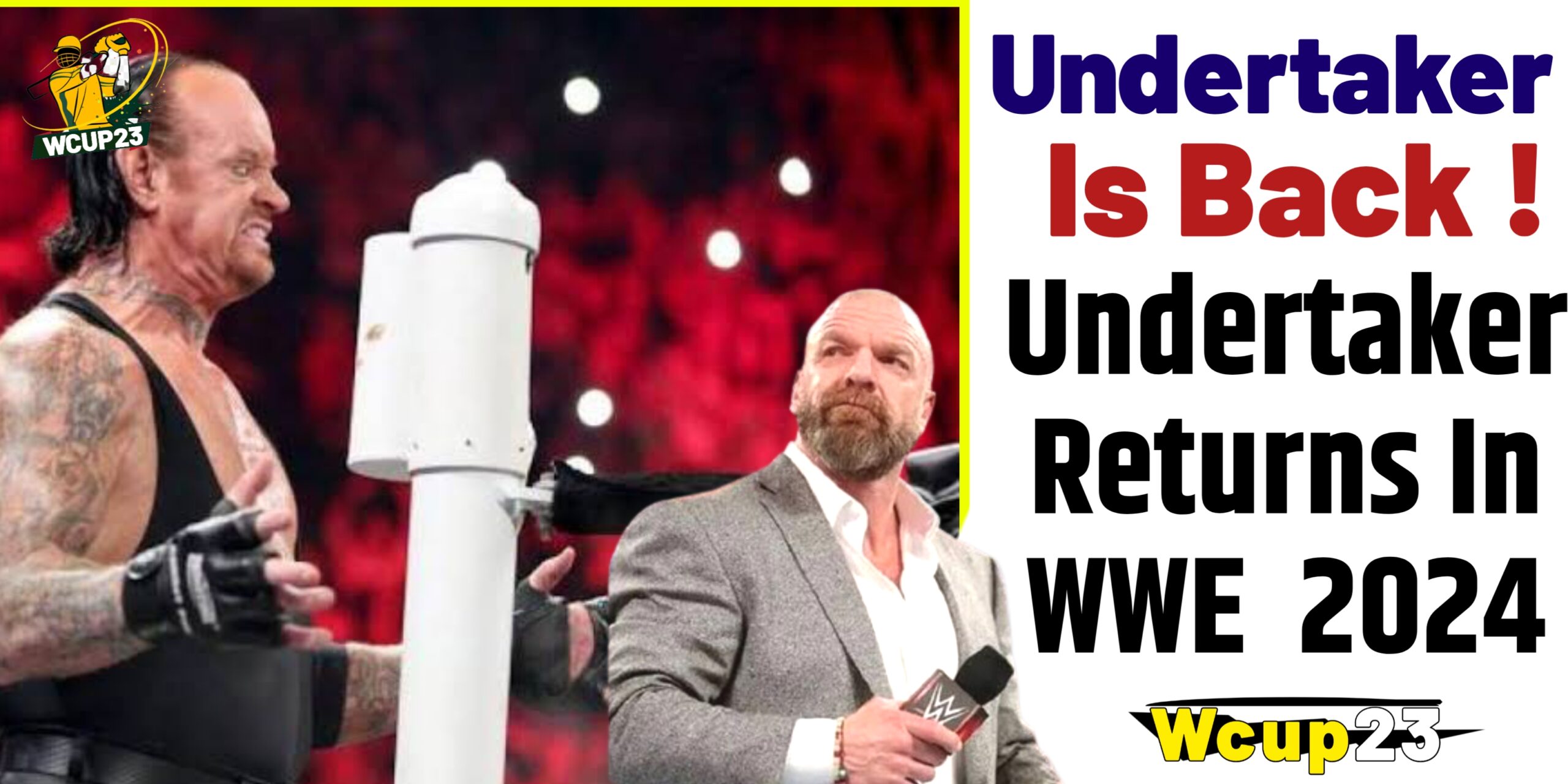Undertaker Comeback In WWE 2024 - WWE Latest Update!